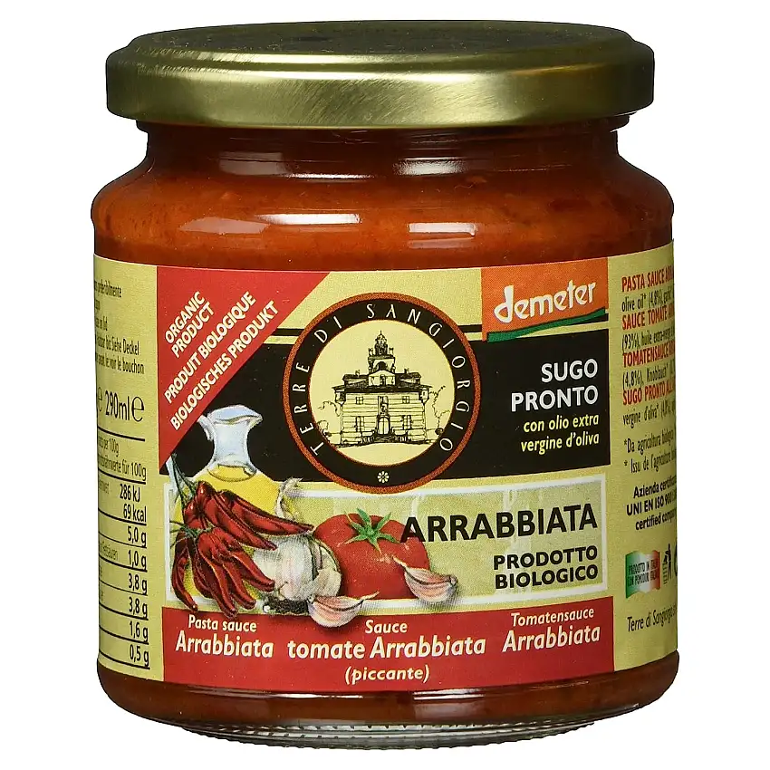 demeter Terre Di Sangiorgio Bio Tomatensauce Arrabbiata, 300g