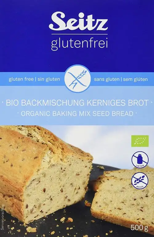 Seitz glutenfrei Backmischung Kerniges Brot Bio, 6er Pack (6 x 500 g)