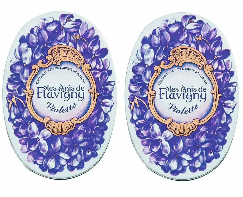 Les Anis de Flavigny - Das französische Anisbonbon mit Veilchengeschmack 2er Pack