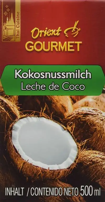 ORIENT GOURMET Kokosnussmilch – Cremige Milch mit typischem Kokosgeschmack – Authentisch thailändische Küche – 4 x 500 ml