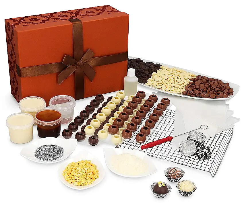 Pralinen-Set zum Start in die Pralinenproduktion im Geschenkkarton