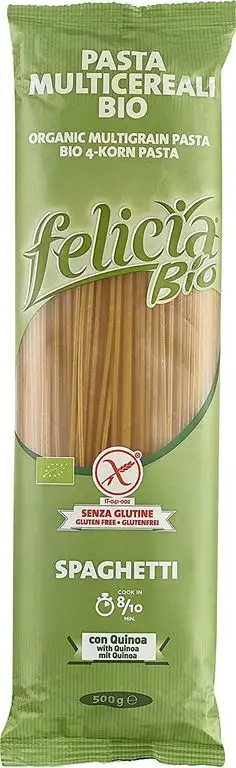 Bio 4-Korn Spaghetti, 500 g, 3er Pack (3 x 500 g), glutenfrei
