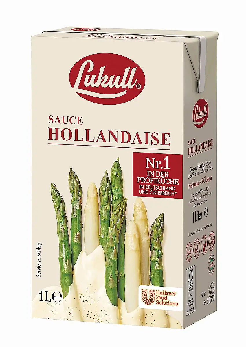 Lukull Sauce Hollandaise (zart, cremig und gelingsicher) 1er Pack (1 x 1 l)