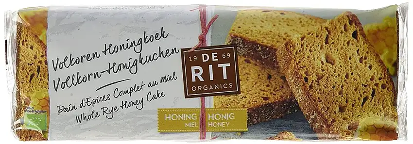 DE RIT Honigkuchen, Vollroggen, 8er Pack (8 x 300 g)
