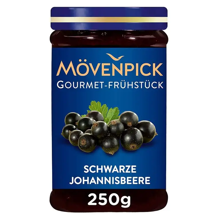 Mövenpick Gourmet-Frühstück Schwarze Johannisbeere, Fruchtaufstrich,250 g