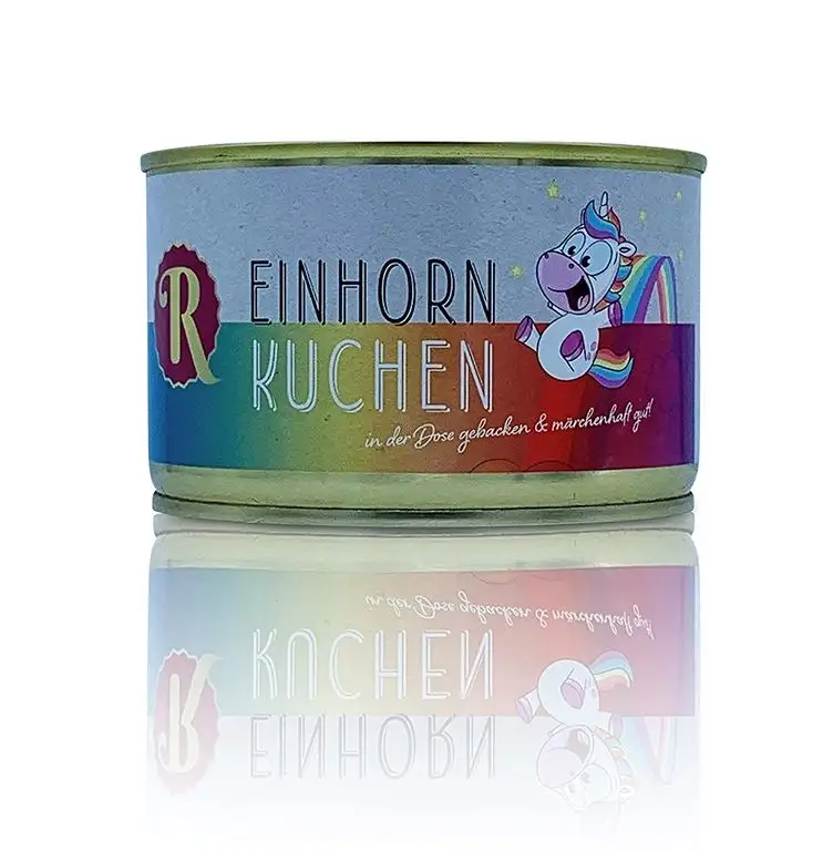 Manufaktur Reinhardt Regenbogen Kuchen in der Dose gebacken 200g