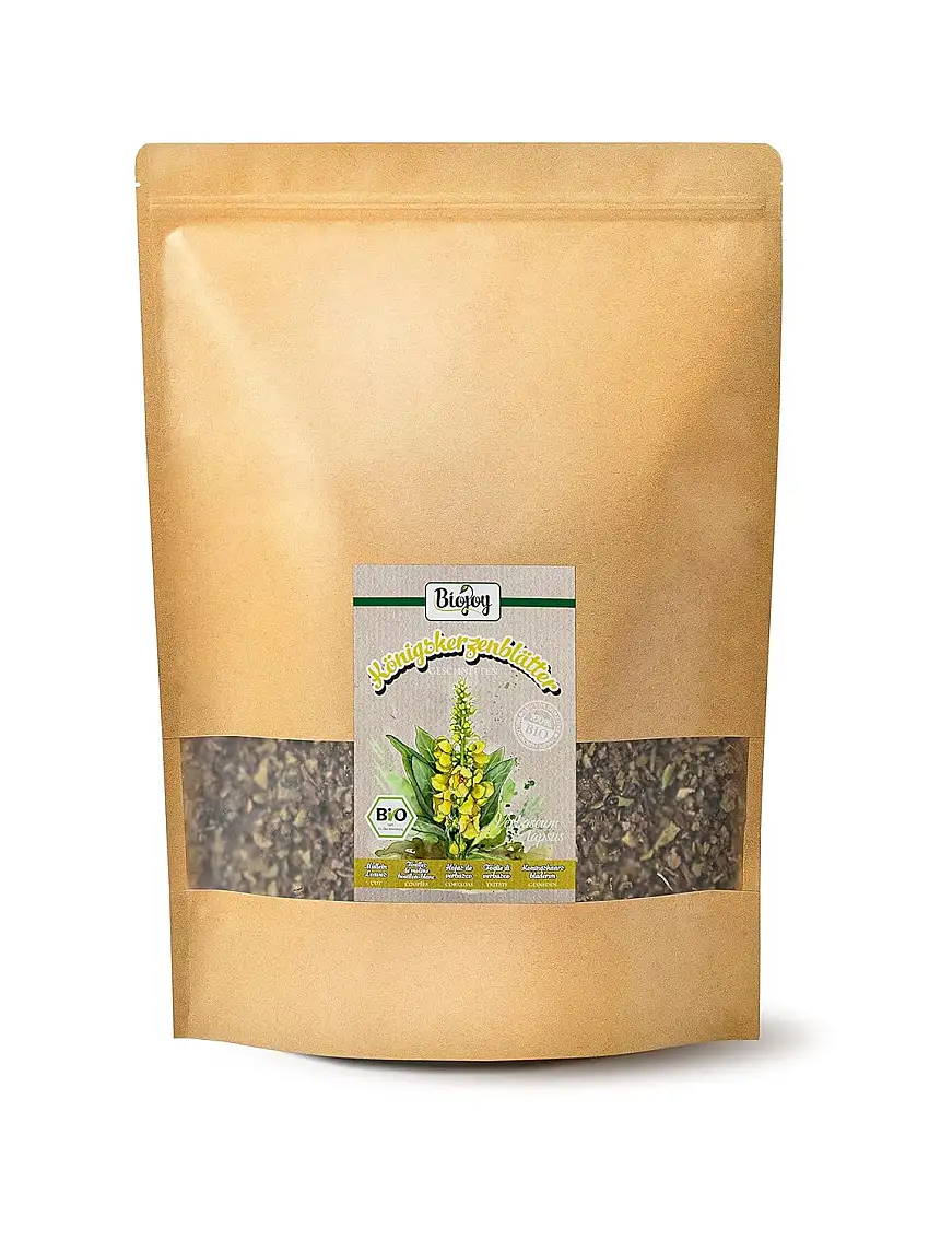 Biojoy BIO-Königskerzen-Tee (500 g), Königskerzenblätter getrocknet und geschnitten (Verbascum thapsus)