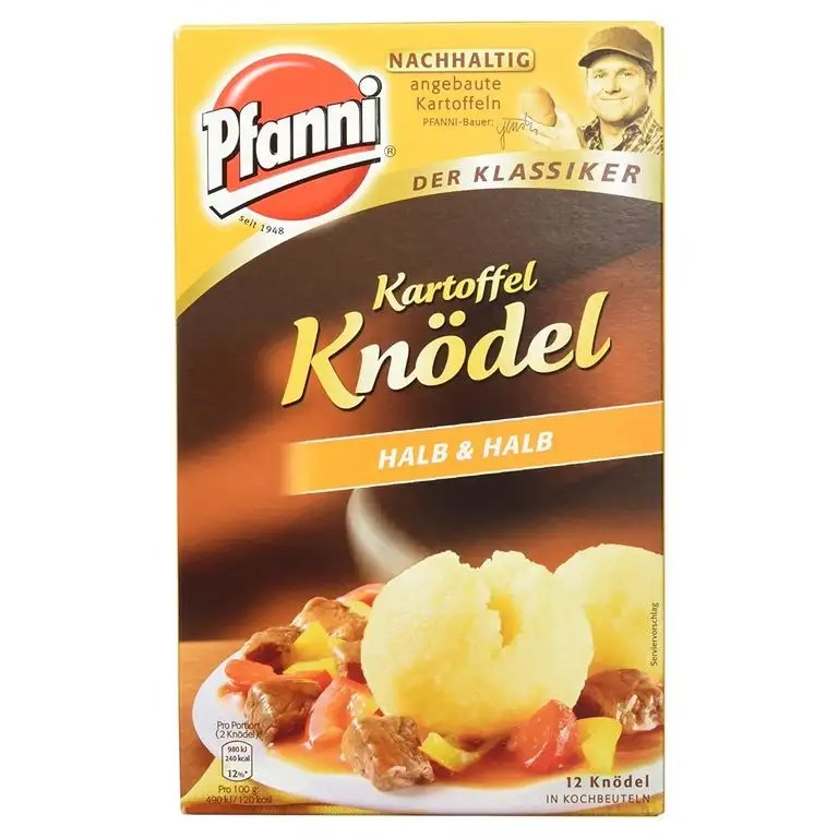 Pfanni Kartoffel Knödel der Klassiker Halb & Halb, 12 Stück, 7er Pack