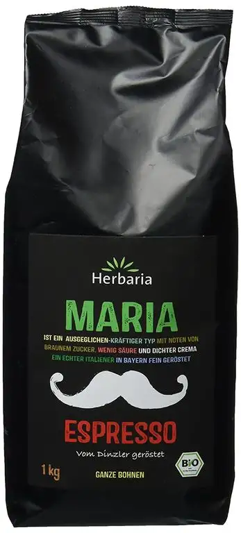 Herbaria "Maria" Espresso ganze Bohne Bio, 1 kg