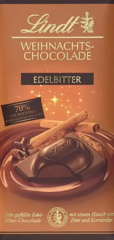 Lindt & Sprüngli Weihnachts Schokolade, 100 g