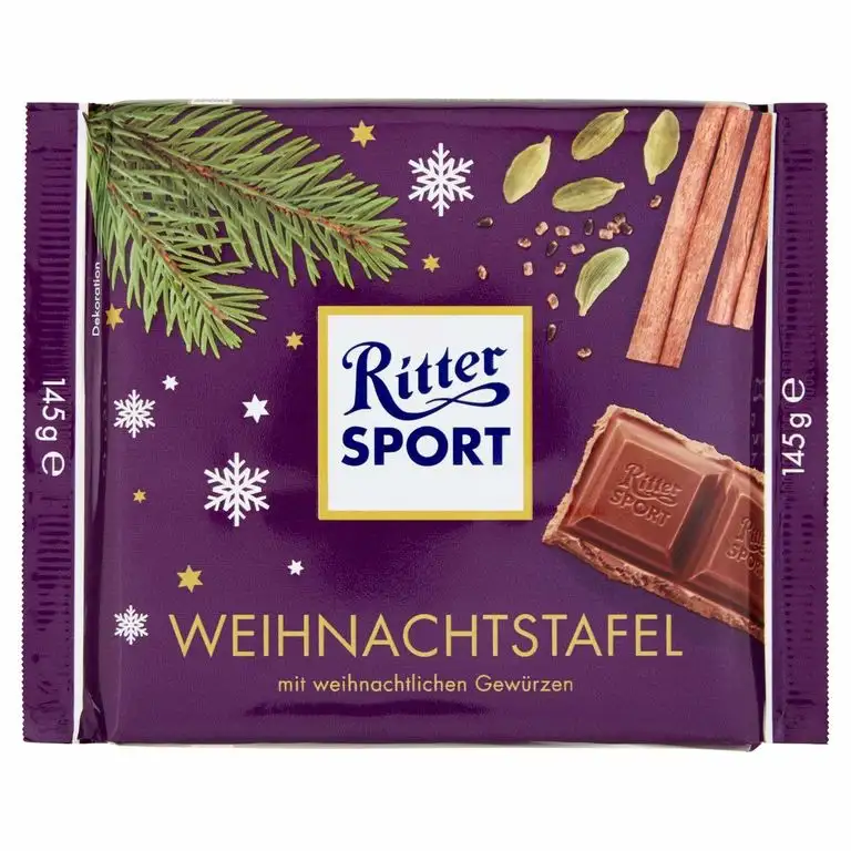 Ritter SPORT Weihnachtstafel, 1er Pack (1 x 0.145 g)