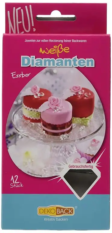 Dekoback Essbare Diamanten, 3er Pack (3 x 6 g)