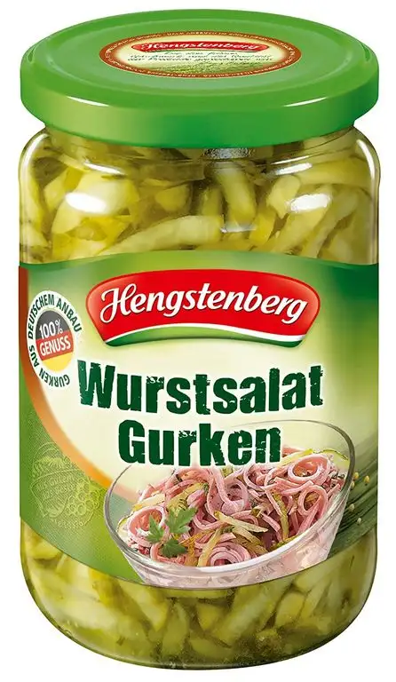 Hengstenberg Wurstsalat Gurken, 6er Pack (6 x 330 g)