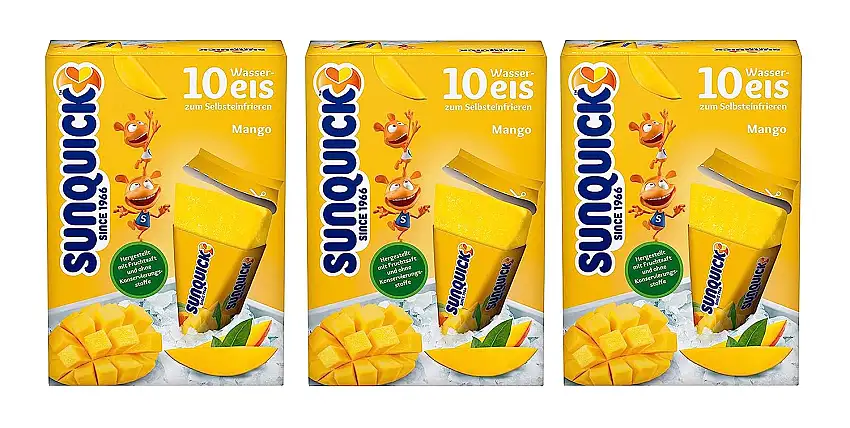 Sunquick Mango Wassereis 3er Pack 3x600ml