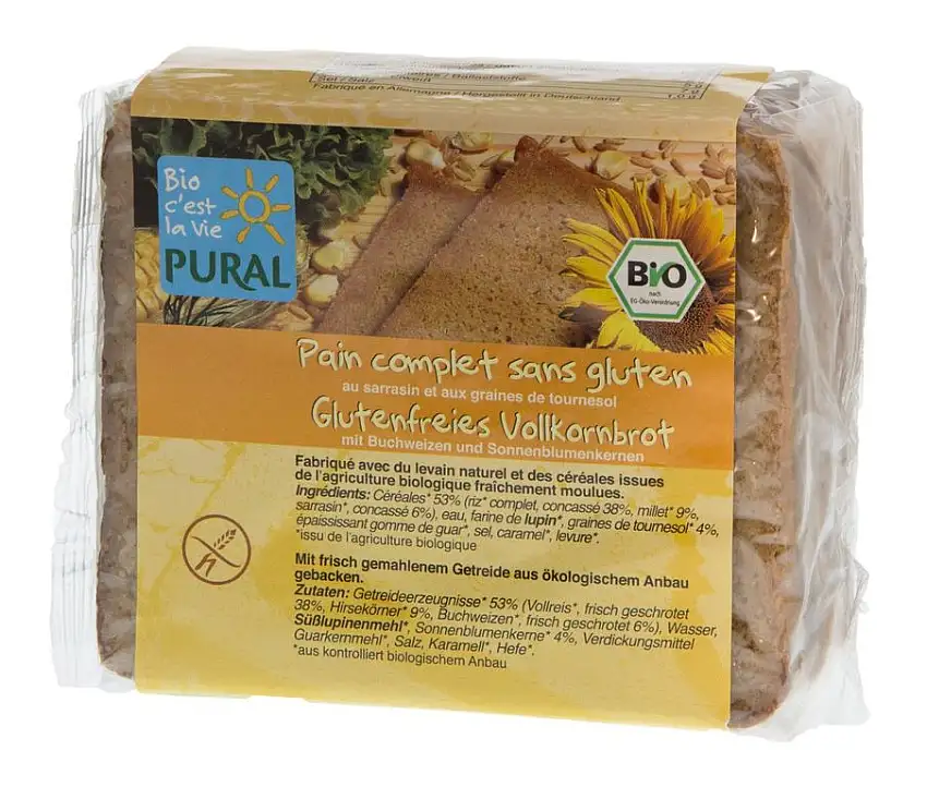 Pural Buchweizen-Sonnenblume Vollkorn-Brot, 375 g