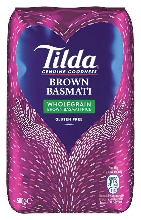 Tilda Wholegrain Basmati Rice, 5er Pack (5x500g)