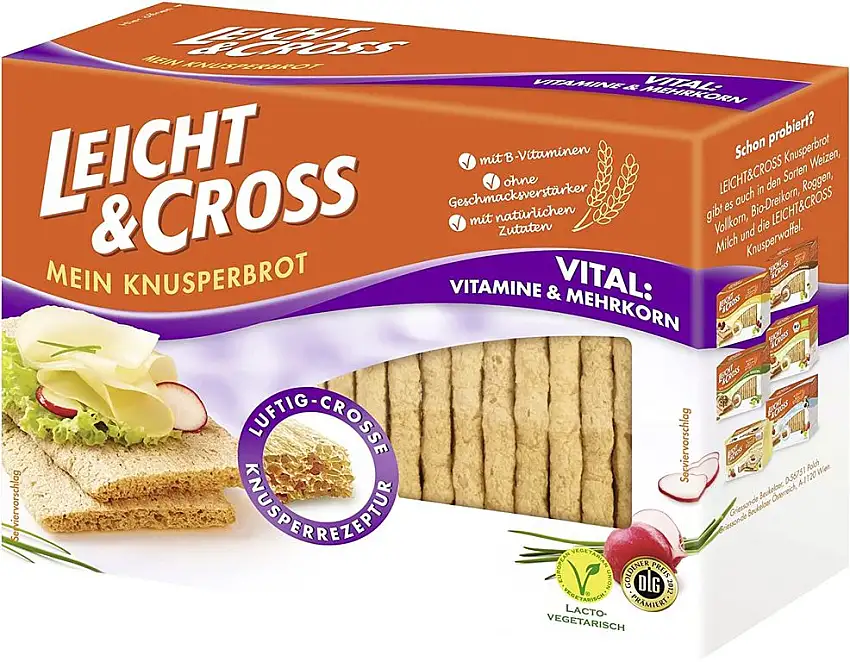 Leicht & Cross Knusperbrot Vital, 125 g