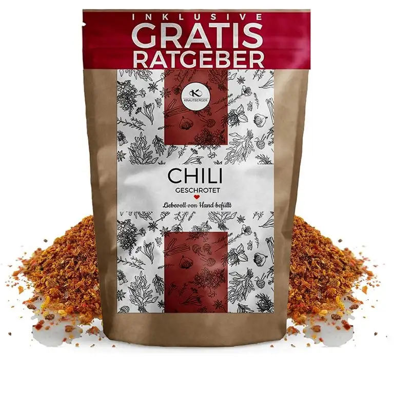 Chili Chilischoten geschrotet 750g EXTRA SCHARF | getrocknete hot Chillis mit Kernen inkl. gratis Ratgeber | Chiliflocken für Chilimühle - Capsaicin