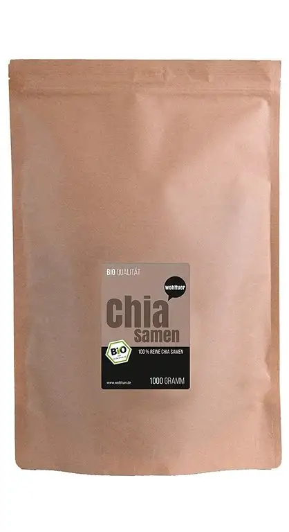 Wohltuer Bio Chiasamen I Bio Chia Samen | Nährstoffreich & glutenfrei (1000g)