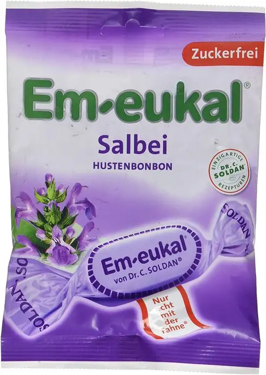 Em-eukal Salbei zuckerfrei, 75 g Bonbons
