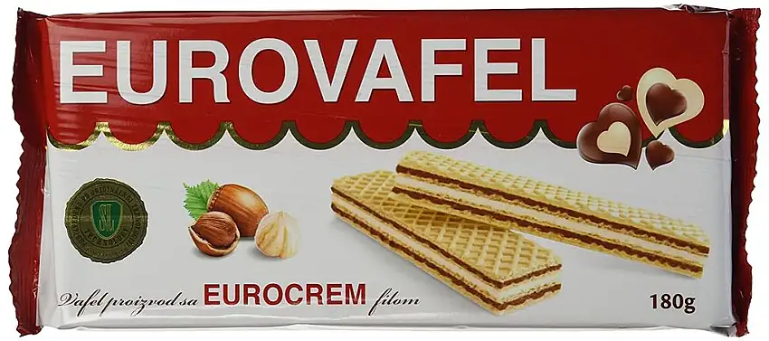 Eurocrem EUROVAFEL Waffelschnitten, 10er Pack (10 x 180 g)