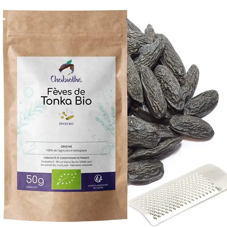 BIO Tonka ganze Bohnen 50g (Tonkabohnen) + Raspel