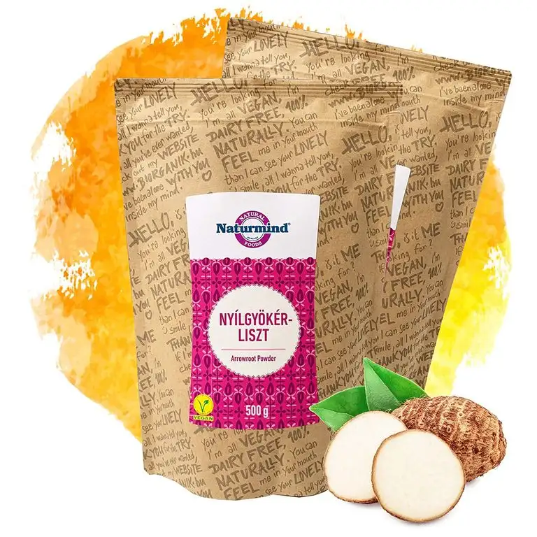 Naturmind Pfeilwurzelmehl 2erPack (2x500g) Glutenfrei, getrocknet, gemahlen 1000g