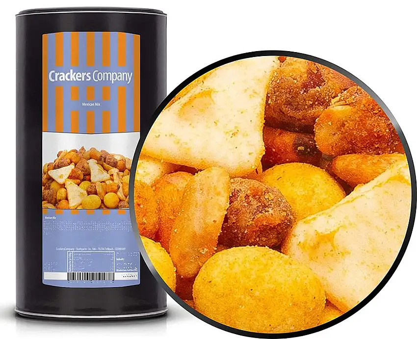 1 x 550g Nussmischung Mexico mit Erdnuss Mais und Reis vegetarisch 16 % Protein