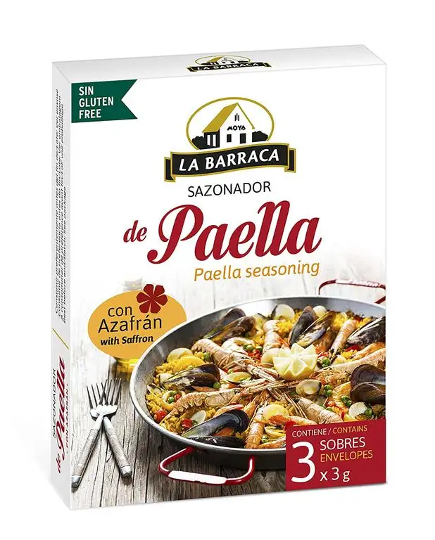 Paellagewürz mit Safran (3 Beutel) / Especias para paella con azafrán (3 sobres)