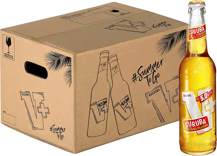 V+ Curuba Biermischgetränk, MEHRWEG (20 x 0.33 l Flasche)