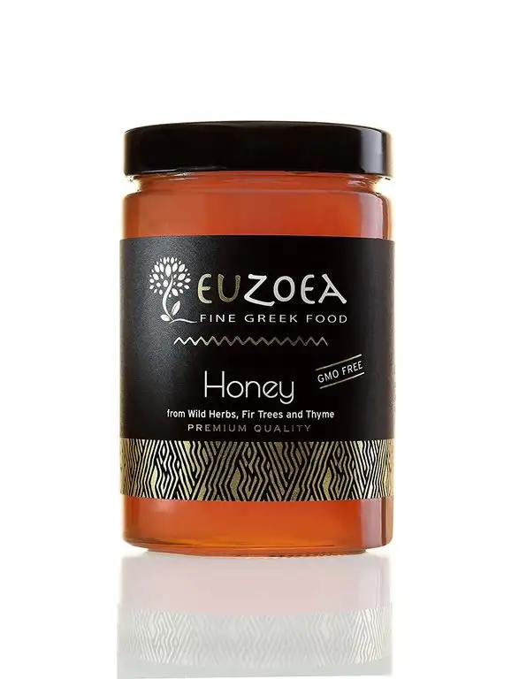 100% Griechischer Natürlicher Honig 780gr von Euzoea - Ungefilterter Roher Kretischer Honig - Premium Qualitätshonig - Er spielt eine entscheidende Rolle in der mediterranen Ernährung