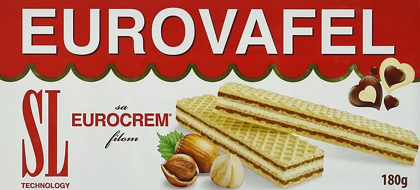 Eurocrem Eurovafel Neapolitanerwaffeln Takovo, 5er Pack (5 x 180 g)