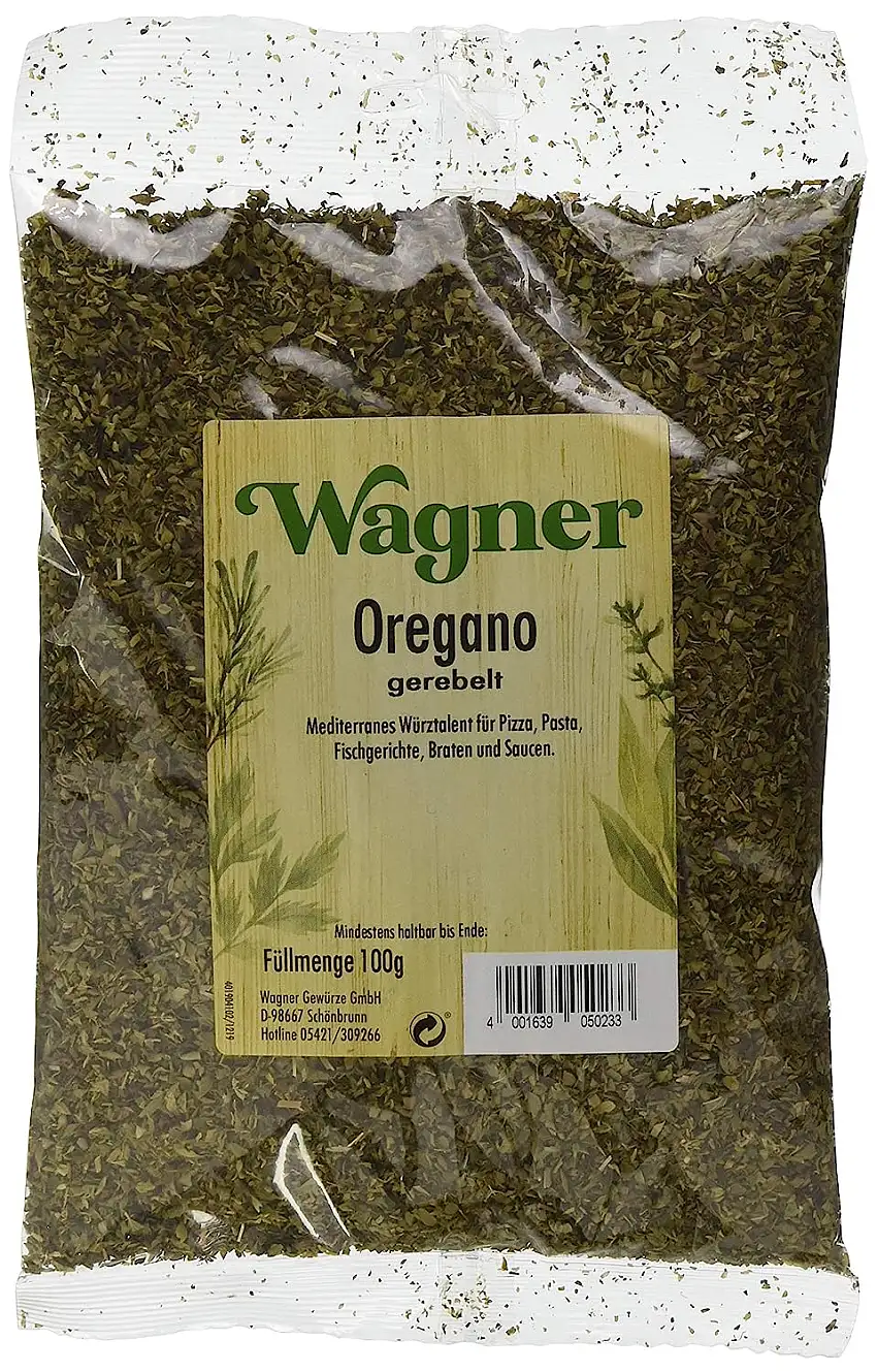 Wagner Gewürze Oregano 1 x 100 g getrockneter Oregano für italieniesche und griechische Gerichte