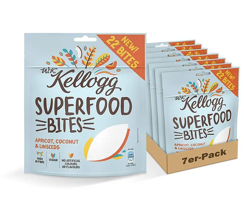 Kellogg Bites Apricot & Flaxseeds 7 Beutel (7 x 120g), 840 g