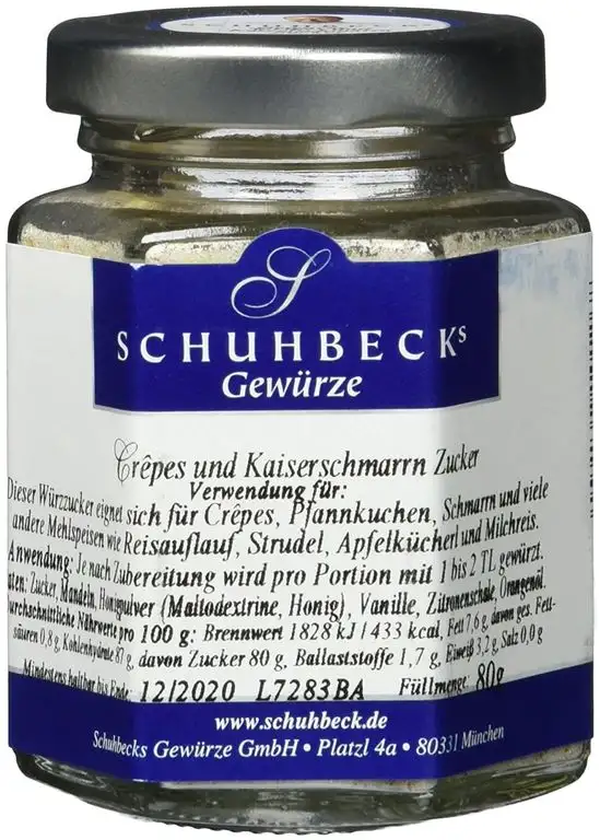 Schuhbecks Crepes & Kaiserschmarrn Zucker, 3er Pack (3 x 80 g)