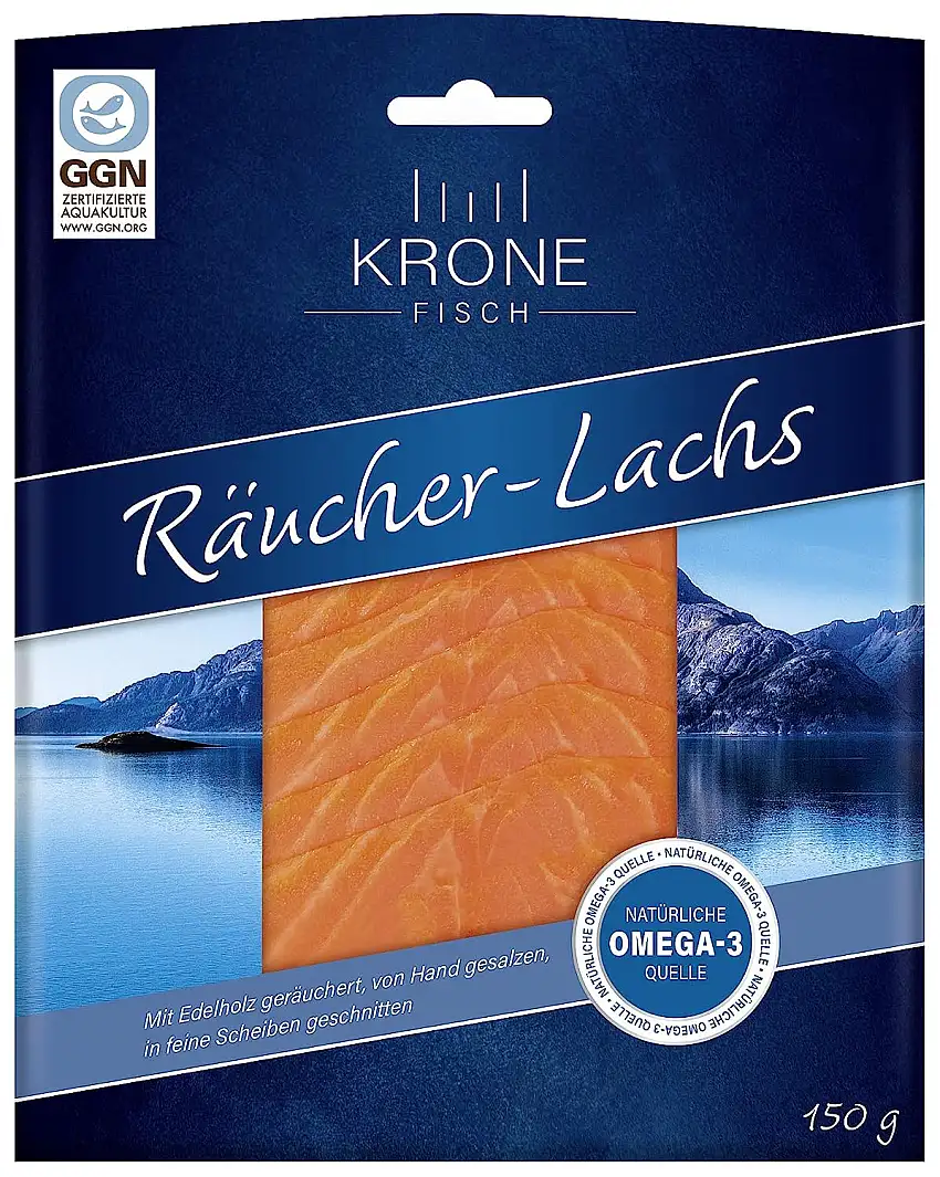Krone Fisch Räucher-Lachs, 150 g