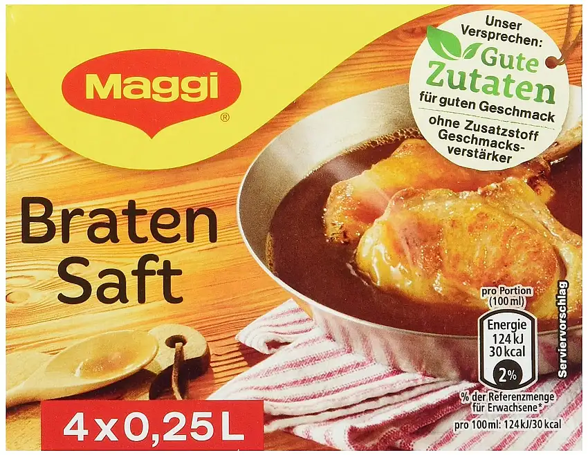 Maggi Bratensaft Grundsoße, 6er Pack (6 x 4 x 250ml Box)