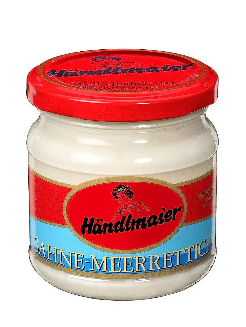 Händlmaier's Sahnemeerrettich Glas , 10er Pack (10 x 190 g)
