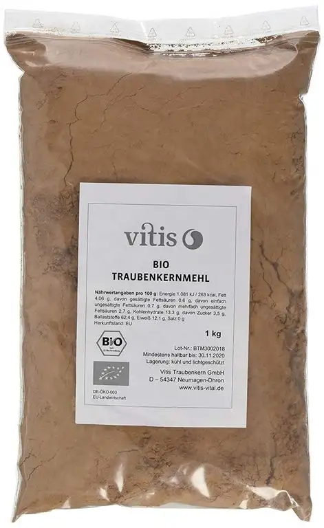 1 kg BIO Traubenkernmehl, Vitis Vital®