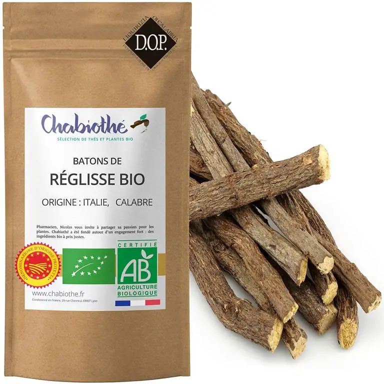 BIO Lakritz Süßholzwurzeln Sticks 100g (12 Stöcke mindestens)