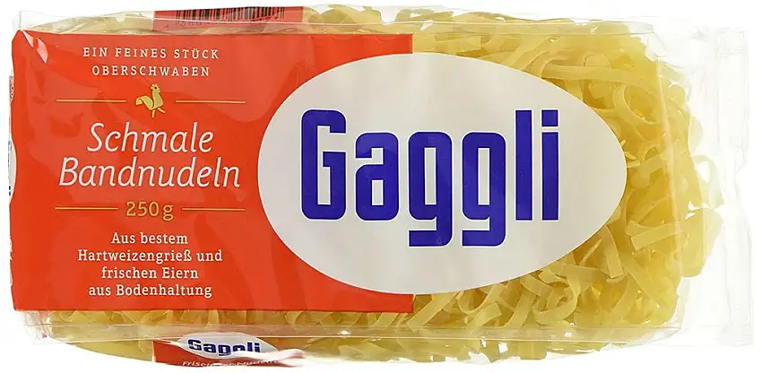 Gaggli Frischeier-Nudeln Band 4 mm, 250 g