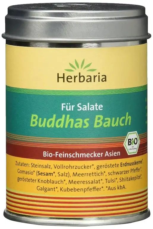 Herbaria "Buddhas Bauch" Gewürz für asiatische Salate, 1er Pack (1 x 100 g Dose) - Bio