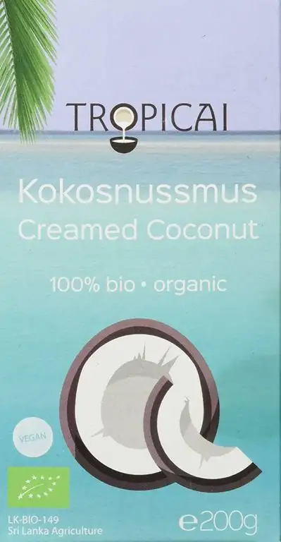 Tropicai - Feines Bio-Kokosmus - Sri Lanka - 600 g (3 x 200 g)