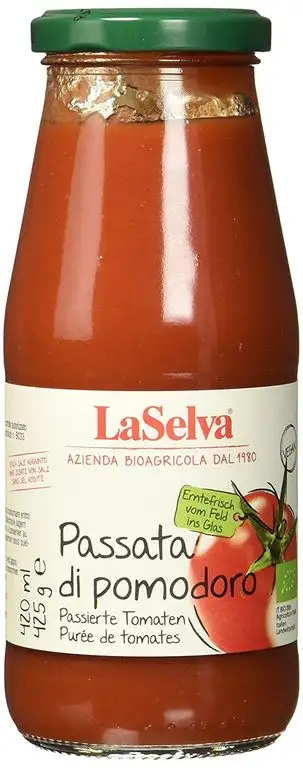 La Selva Passierte Tomaten (Passata di pomodoro), 8er Pack (8 x 425 g)