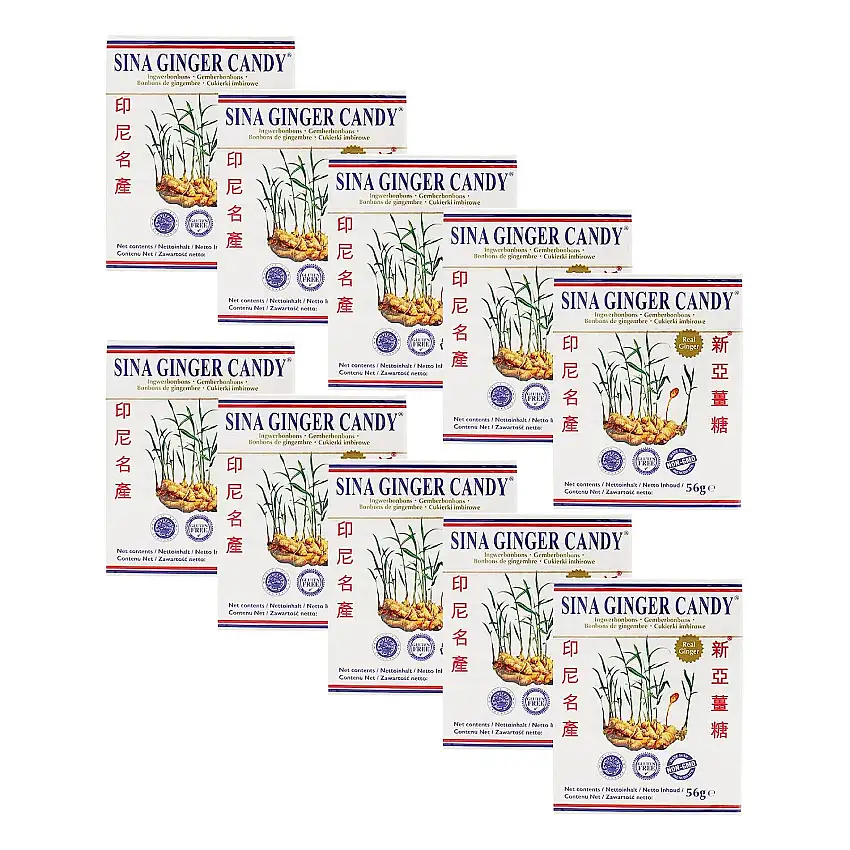 SINA Ingwer Bonbons 10x56g