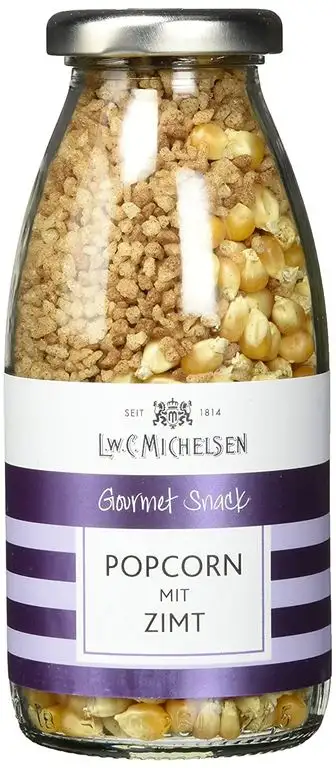 L.W.C. Michelsen Popcorn mit Zimt, 2er Pack (2 x 215 g)