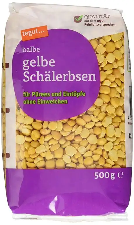 tegut... Halbe gelbe Schälerbsen, 1 x 500 g