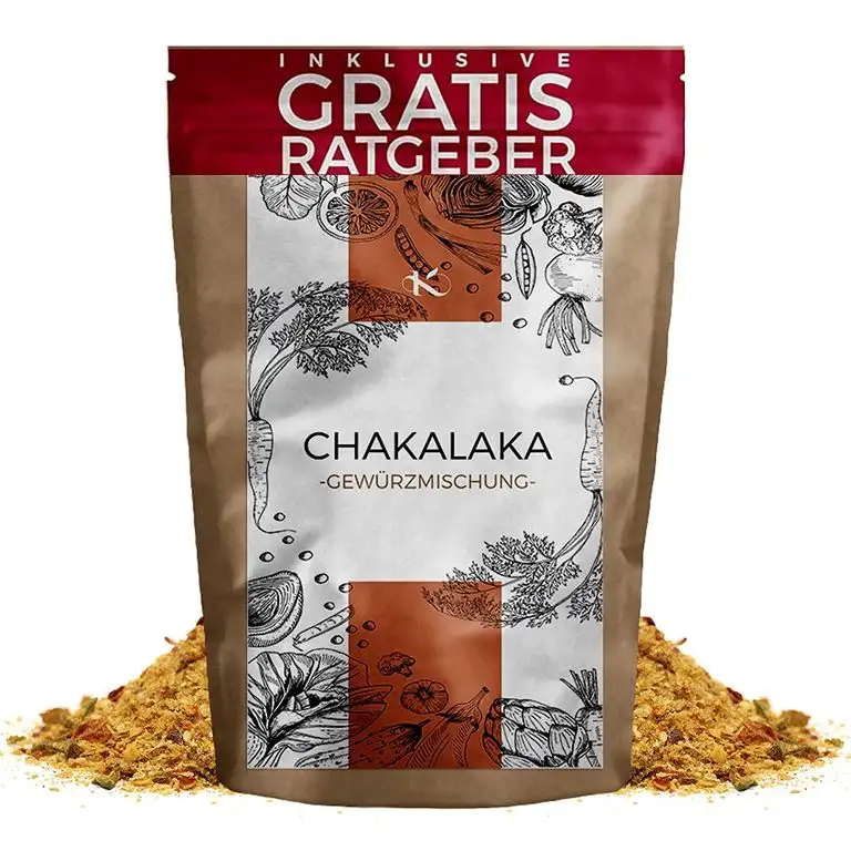 Chakalaka Gewürzmischung 100g | Afrikanische Würzmischung scharf Gewürzspezialität inkl. gratis Ratgeber | hochwertiges Küchengewürz für Dips Saucen