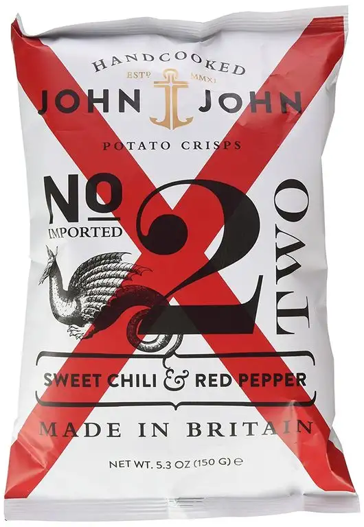 John & John Potato Crisps Sweet Chili & Red Pepper 150g, 6er Pack (6 x 150 g)