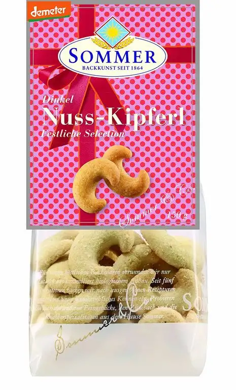 Sommer & Co. Dinkel-Nuss-Kipferl (150 g) - Bio